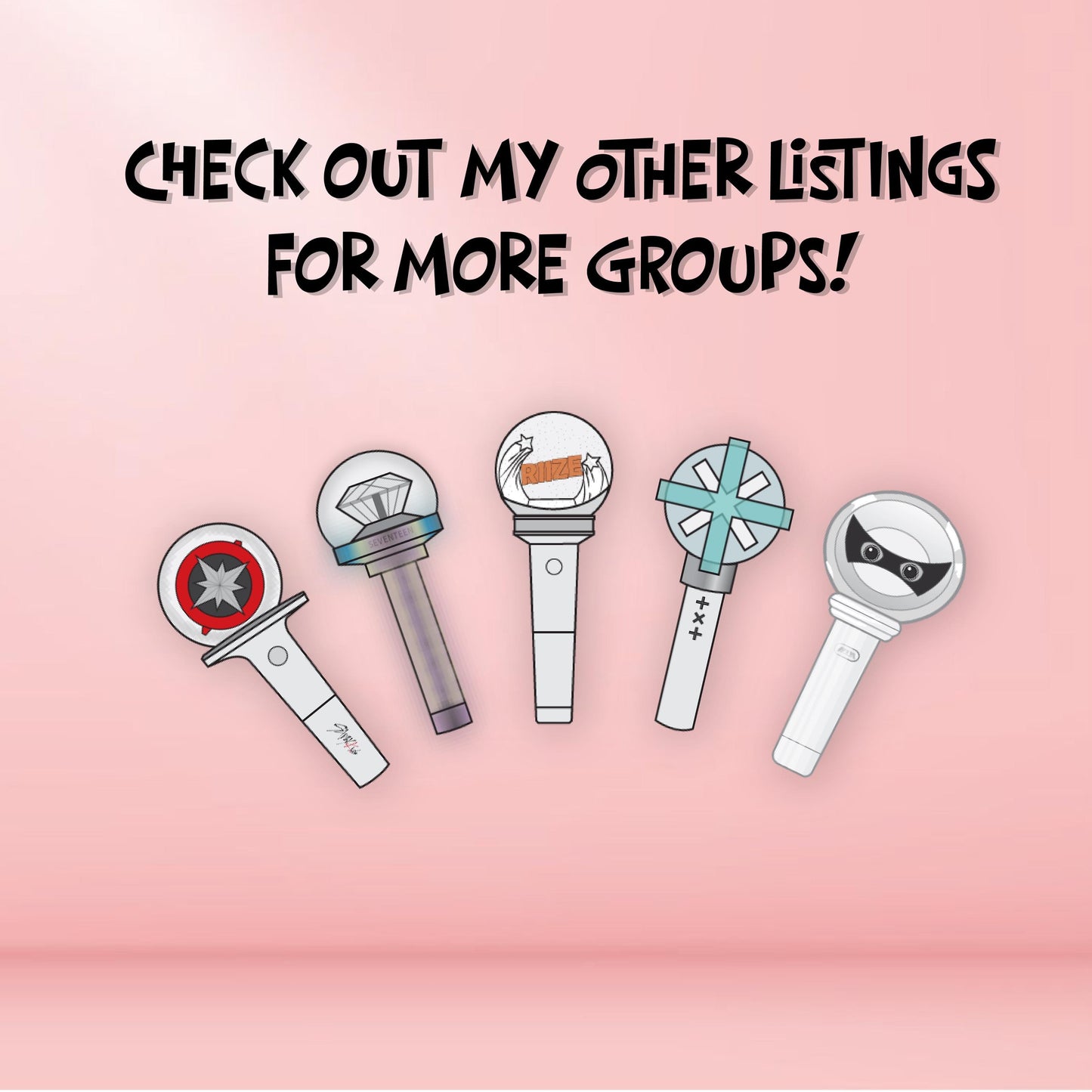 RIIZE Lightstick Single Sticker || Waterproof, Matte, Vinyl || Gifts for Kpop Fans
