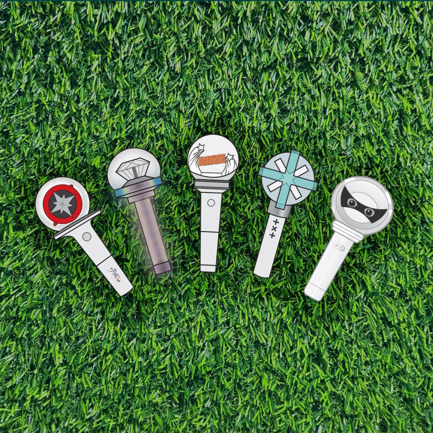 Kpop Lightstick Stickers!