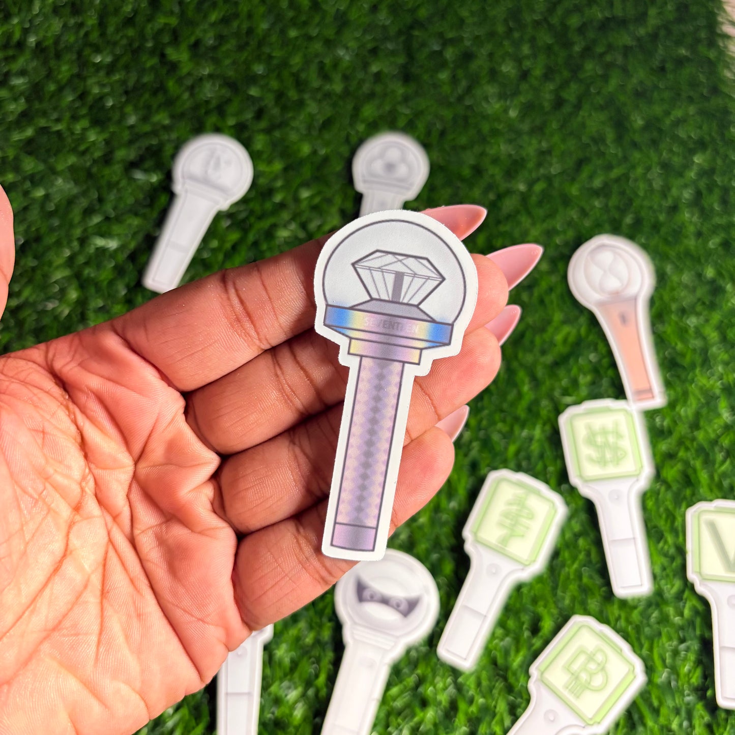 SEVENTEEN Lightstick Single Sticker || Waterproof, Matte, Vinyl || Gifts for Kpop Fans