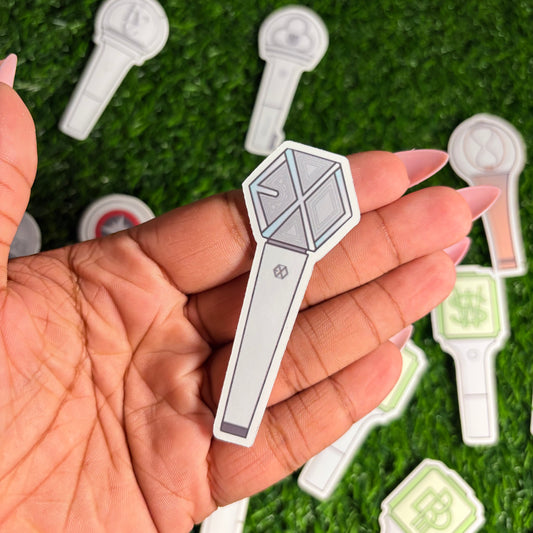 EXO Lightstick Single Sticker || Waterproof, Matte, Vinyl || Gifts for Kpop Fans