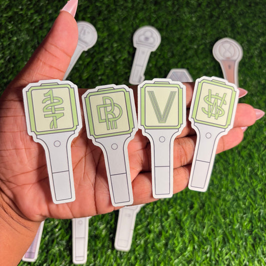 NCT Lightstick Single Sticker || Waterproof, Matte, Vinyl || Gifts for Kpop Fans