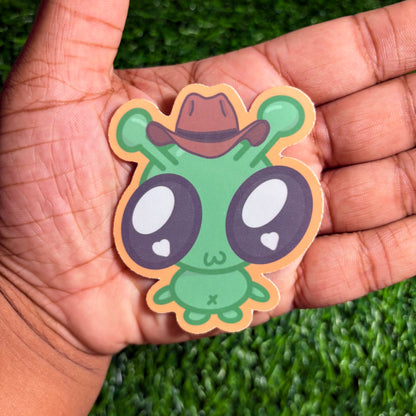 Cartoon Alien Sticker(s)! || Deeboe the Lil' Alien V1 || Vinyl Waterproof Sticker