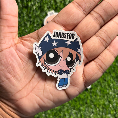 P1Harmony Waterproof Sticker Pack || Powerpuff Girl Design (EX Version)