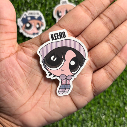 P1Harmony Waterproof Sticker Pack || Powerpuff Girl Design (EX Version)