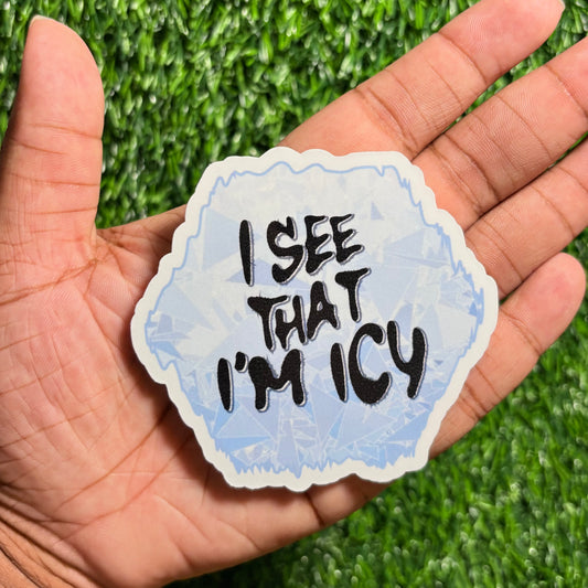 ITZY 'Icy' Lyric Sticker || Subtle K-Pop Stickers for Fans