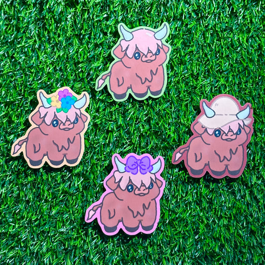 Highland Cow Sticker Bundle!