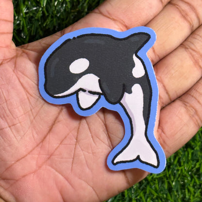 Orca Stickers || Doodle Art || Vinyl Waterproof Stickers