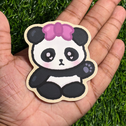 Baby Panda Sticker || Doodle Art || Vinyl Waterproof Sticker