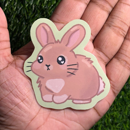 Bunny Sticker || Doodle Art || Vinyl Waterproof Sticker