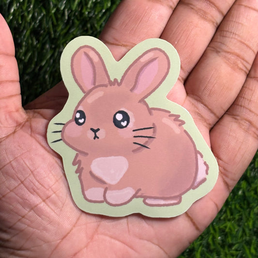 Bunny Sticker || Doodle Art || Vinyl Waterproof Sticker