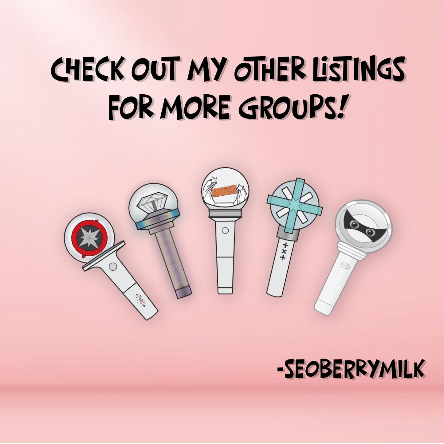 ATEEZ Lightstick Single Sticker || Waterproof, Matte, Vinyl || Gifts for Kpop Fans