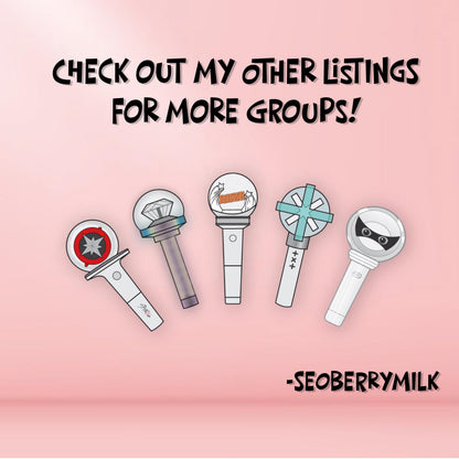 ATEEZ Lightstick Single Sticker || Waterproof, Matte, Vinyl || Gifts for Kpop Fans