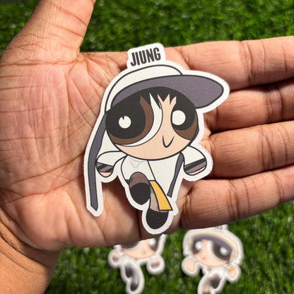 P1Harmony Waterproof Stickers || Powerpuff Girl Design (DUH! Version)