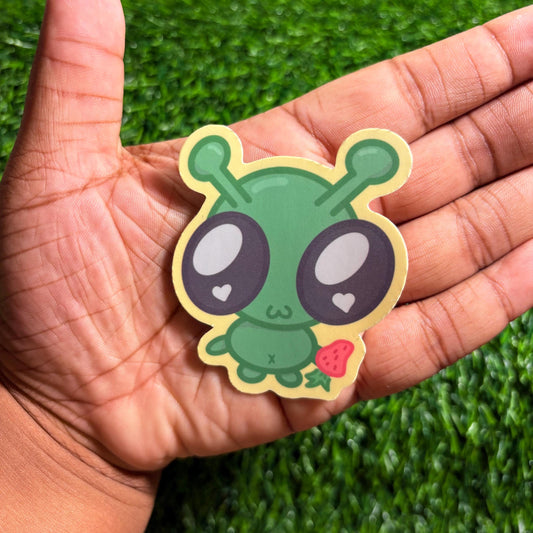 Cartoon Alien Sticker(s)! || Deeboe the Lil' Alien V1 || Vinyl Waterproof Sticker