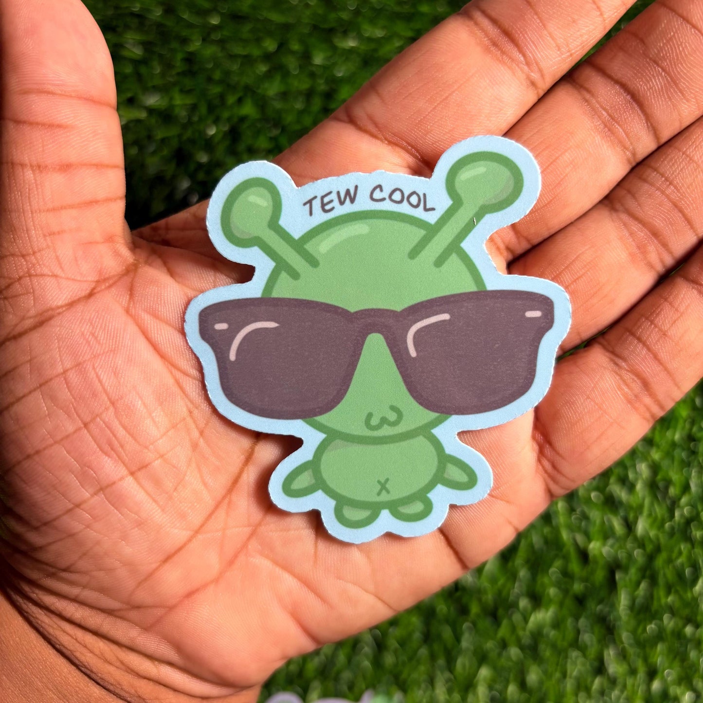 Cartoon Alien Sticker(s)! || Deeboe the Lil' Alien V1 || Vinyl Waterproof Sticker