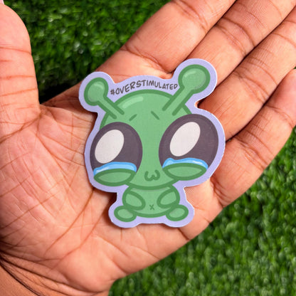 Cartoon Alien Sticker(s)! || Deeboe the Lil' Alien V1 || Vinyl Waterproof Sticker