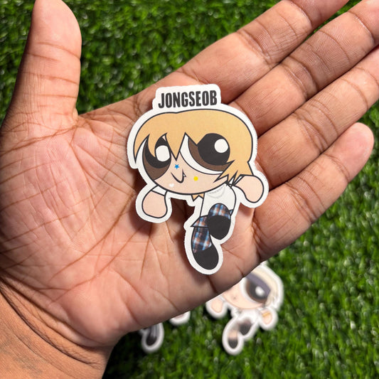 P1Harmony Waterproof Stickers || Powerpuff Girl Design (DUH! Version)