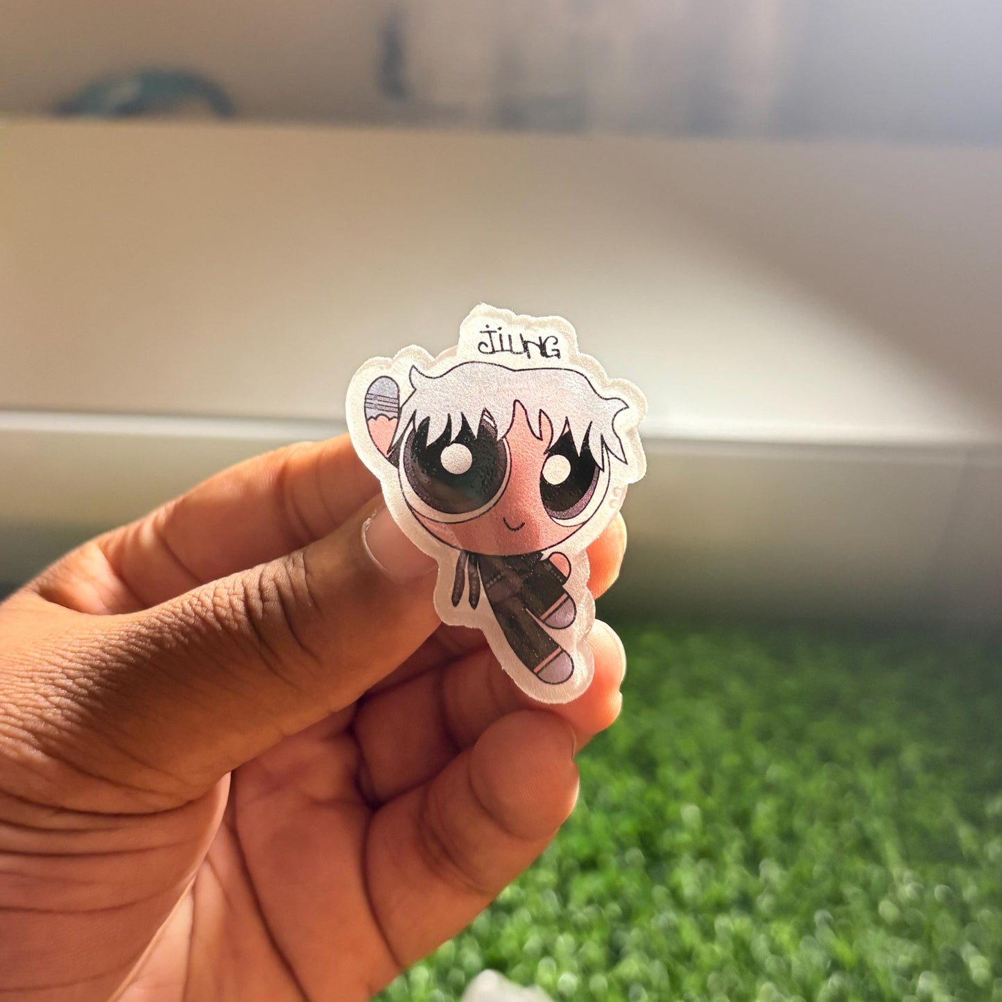 P1Harmony 'Unique' Handmade Pin || Powerpuff Girl Inspired Shrink Dink Pin