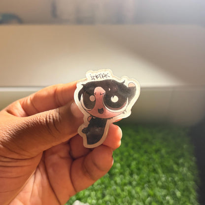 P1Harmony 'Unique' Handmade Pin || Powerpuff Girl Inspired Shrink Dink Pin